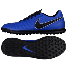 Buty piłkarskie Nike Tiempo Legend X 7 Club Tf M AH7248-400 niebieskie niebieskie
