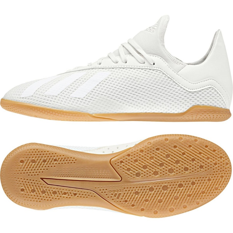 Buty piłkarskie adidas X Tango 18.3 In Jr DB2427 białe białe