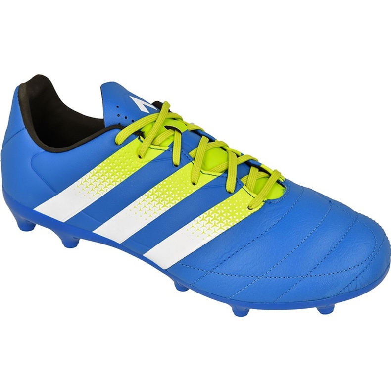 Buty piłkarskie adidas Ace 16.3 FG/AG M Leather AF5163 niebieskie niebieskie