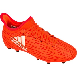 Buty piłkarskie adidas X 16.3 Fg Jr S79489 czerwone czerwone