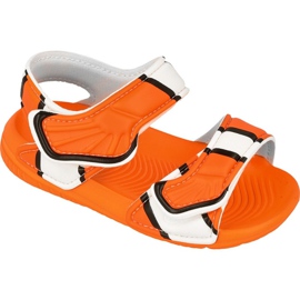 Sandały adidas Disney Akwah 9 I Nemo Kids AF3921 białe pomarańczowe
