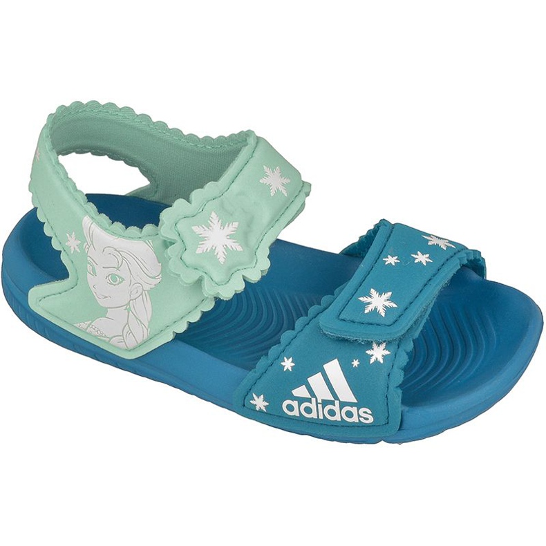 Sandały adidas Disney Frozen AltaSwim Kids BY8963 niebieskie zielone