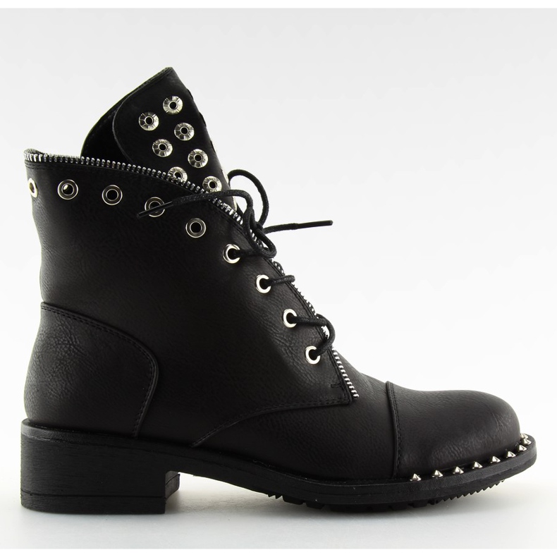 Workery z ćwiekami czarne BH132-KB black