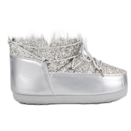 Modne Śniegowce szare