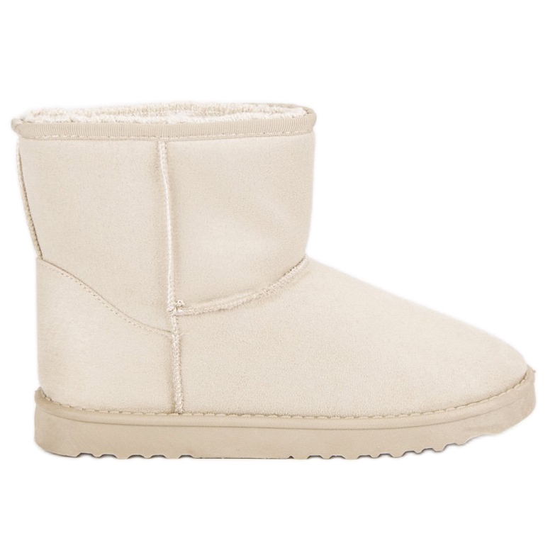 Zamszowe Śniegowce brązowe