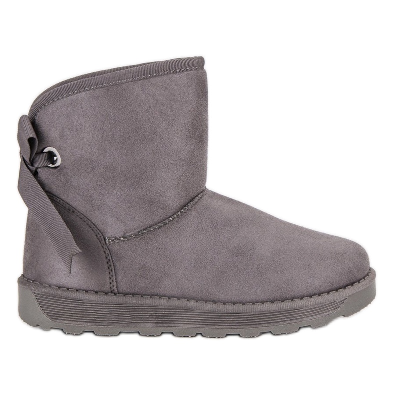 Mukluki Z Kokardą szare