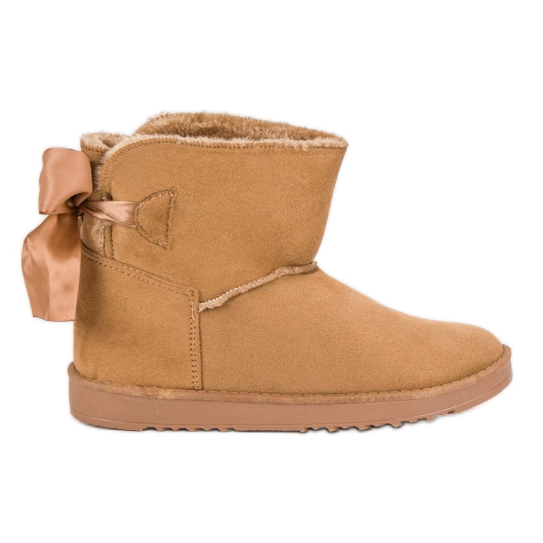 Śniegowce Z Wywijaną Cholewką brązowe