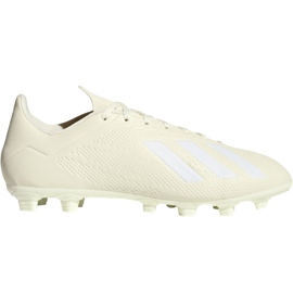Buty piłkarskie adidas X 18.4 Fg M DB2187 beżowy białe