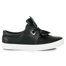 Seastar Trampki Wiązane Wstążką czarne