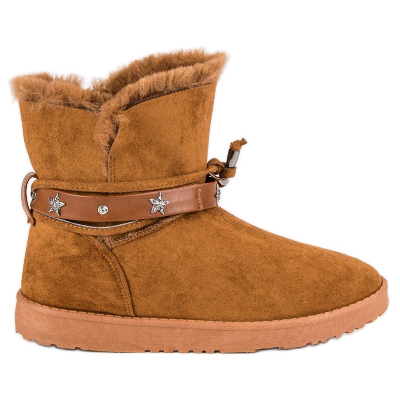 Zdobione Mukluki brązowe