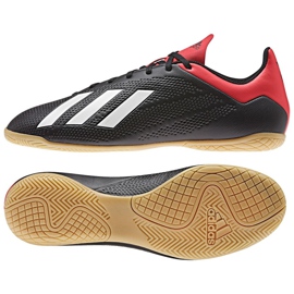 Buty halowe adidas X 18.4 In M BB9405 czarne czarne