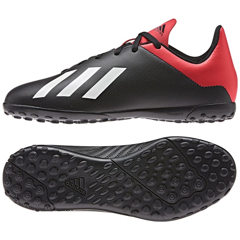 Buty piłkarskie adidas X 18.4 Tf Jr BB9416 czarne czarne