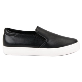 Czarne Trampki Slip On