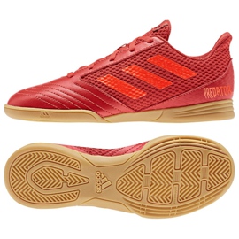 Buty halowe adidas Predator 19.4 In Sala Jr CM8552 wielokolorowe czerwone