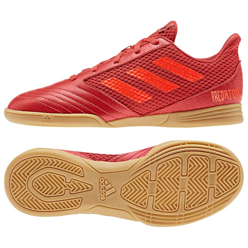 Buty halowe adidas Predator 19.4 In Sala Jr CM8552 wielokolorowe czerwone