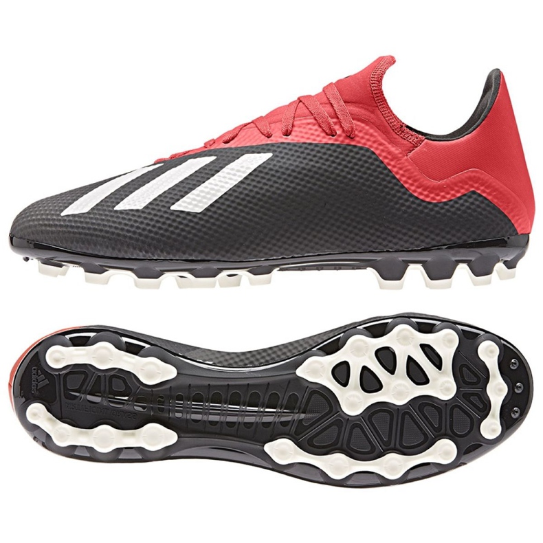 Buty piłkarskie adidas X 18.3 Ag M F36627 czarne czarne