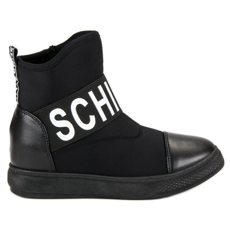 Bestelle Modne Wysokie Trampki białe czarne