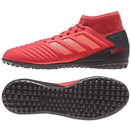 Buty piłkarskie adidas Predator 19.3 Tf Jr CM8547 czerwone czerwone