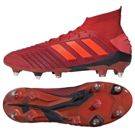 Buty piłkarskie adidas Predator 19.1 Sg M D98054 czerwone czerwone