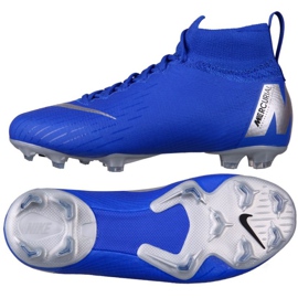 Buty piłkarskie Nike Mercurial Superfly 6 Elite Fg Jr AH7340-400 niebieskie niebieskie