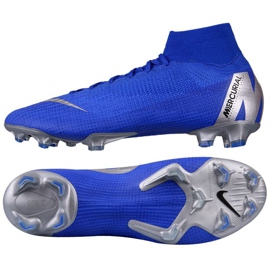 Buty piłkarskie Nike Mercurial Superfly 6 Elite FG M AH7365-400 niebieskie