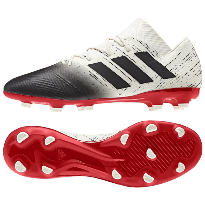 Buty piłkarskie adidas Nemeziz 18.2 Fg M D97980 białe białe