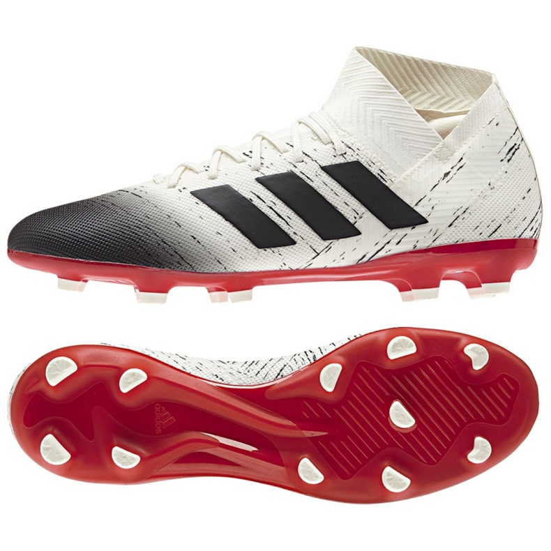 Buty piłkarskie adidas Nemeziz 18.3 Fg M BB9437 białe białe