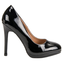 Seastar Seksowne Lakierowane Szpilki czarne