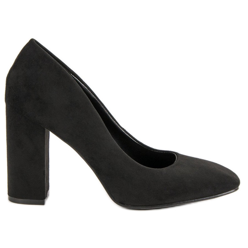 Seastar Zamszowe Czółenka Na Słupku czarne