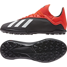 Buty piłkarskie adidas X 18.3 Tf Jr BB9402 czarne czarne