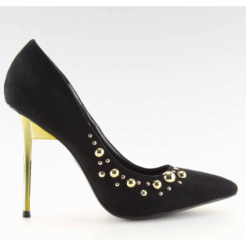 Czółenka na szpilce czarne DD55P Black