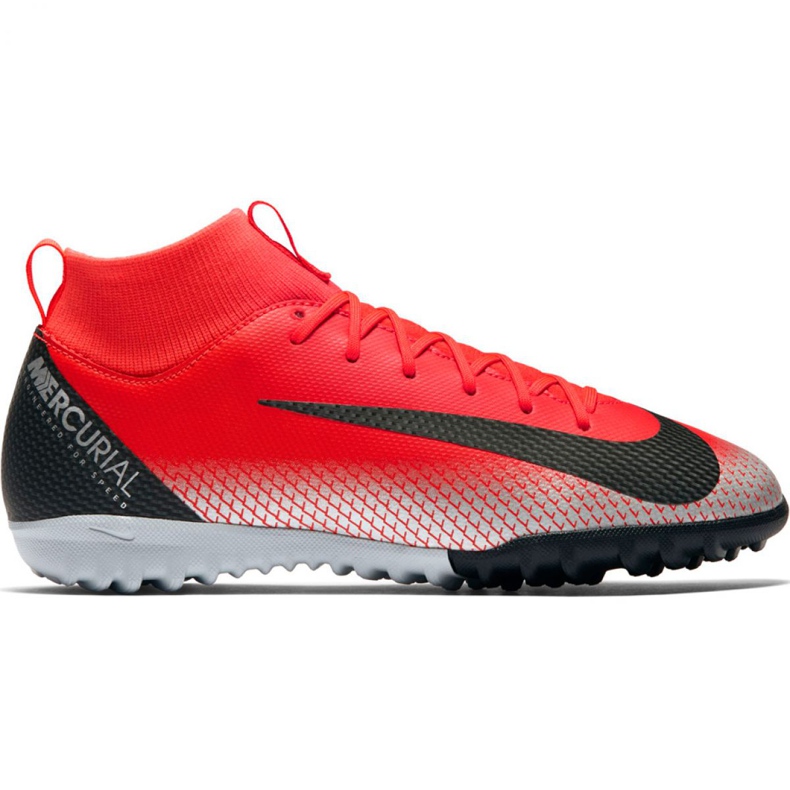 Buty piłkarskie Nike Mercurial Superfly X 6 Academy Gs CR7 Tf Jr AJ3112-600 czerwone czerwone
