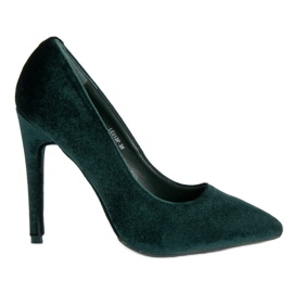 Seastar Ciemnozielone Szpilki