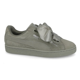 Buty Puma Suede Heart Pebble W 365210 02 zielone