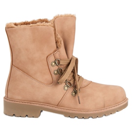 Super Me Ocieplane Botki różowe