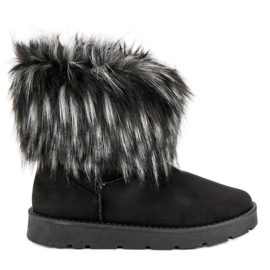 Czarne Mukluki Z Futerkiem