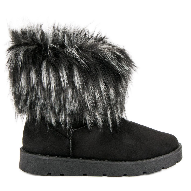 Czarne Mukluki Z Futerkiem