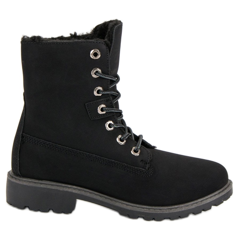 Casualowe Traperki czarne