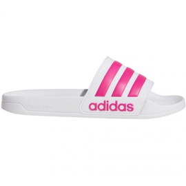 Klapki adidas Adilette Shower F34914 białe różowe