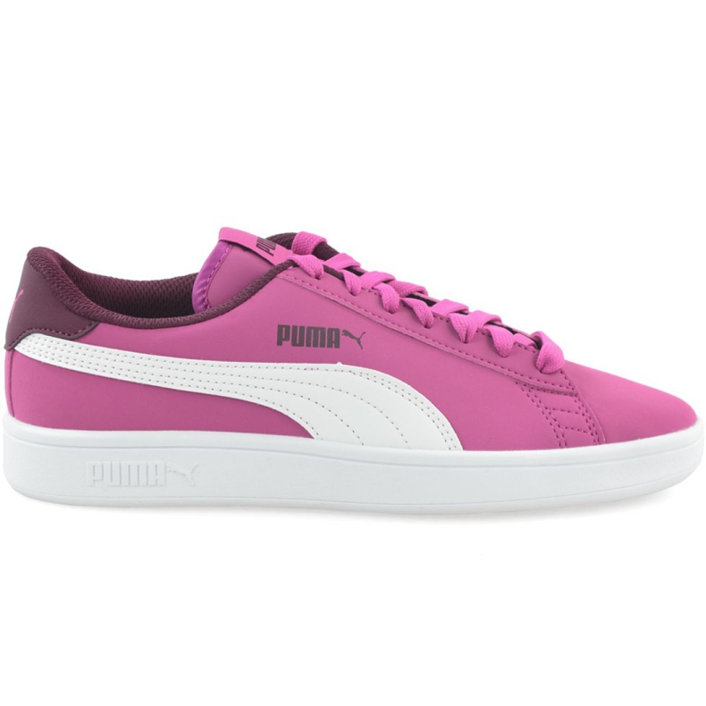 Buty Puma Smash v2 Buck Jr 365182 06 białe różowe