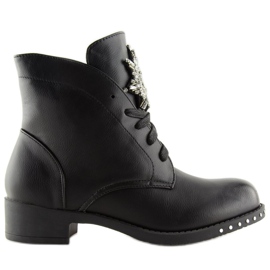 Workery damskie czarne 100-902BO-1 Black