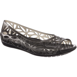 Crocs Isabella Jelly Ii Flat Black Black czarne