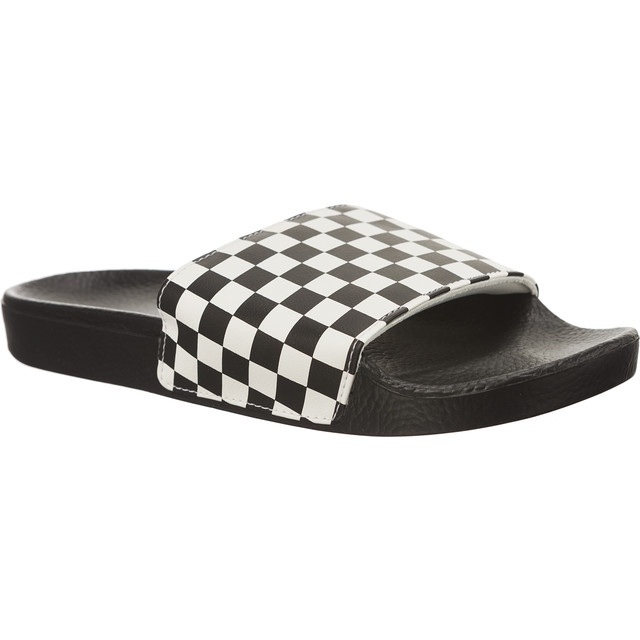 Vans Mn Slide On IP9 Checkerboard White białe czarne