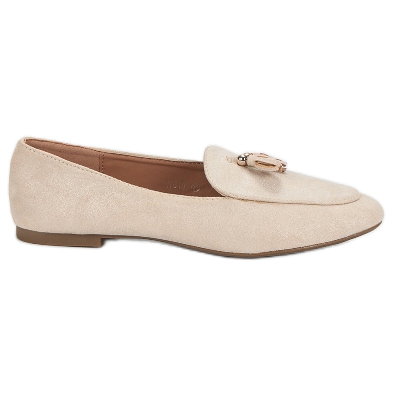 Small Swan Brokatowe Mokasyny różowe