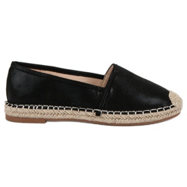 Small Swan Czarne Klasyczne Espadryle