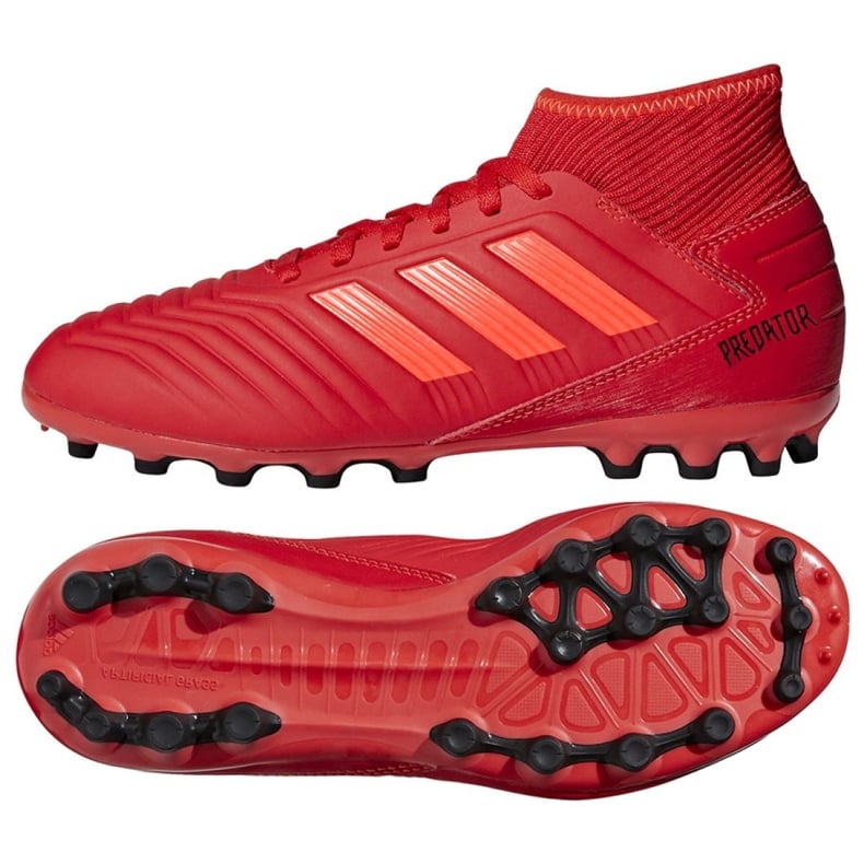Buty piłkarskie adidas Predator 19.3 Jr D98005 czerwone czerwone
