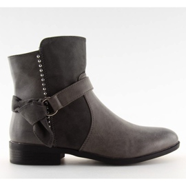 Botki damskie szare 1046-PA Grey