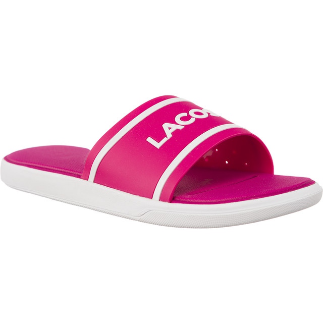 Lacoste L 30 Slide 118 2 Caw FP6 Pink fioletowe różowe