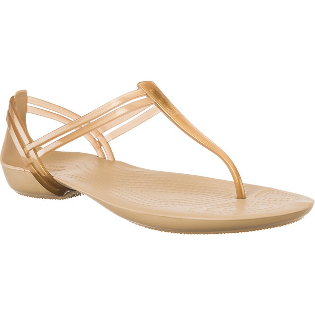 Crocs Isabella T Strap Bronze brązowe