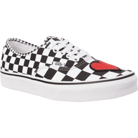 Vans Authentic Q9B Red Heart białe czarne